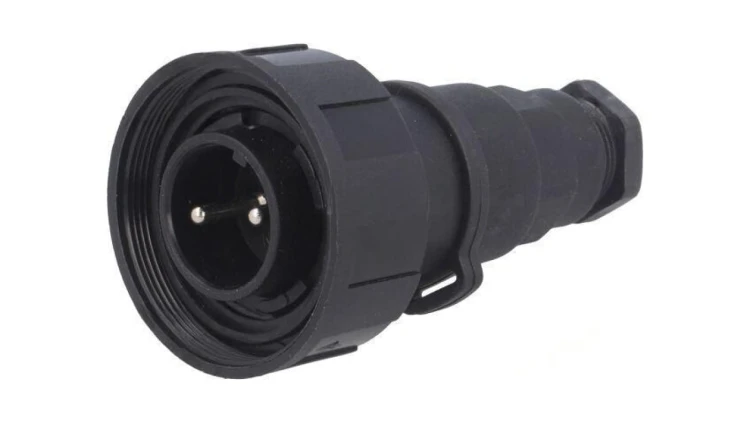 Złącze okrągłe wtyk męskie PIN: 2 12A 250V IP68 UL94V-0 6÷8mm PX0736/P