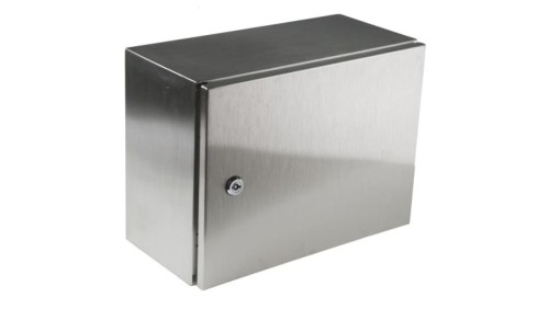 Szafka ścienna rozdzielcza, materiał: Stal nierdzewna typu 304, IP66, 400 x 300 x 200mm, RS PRO