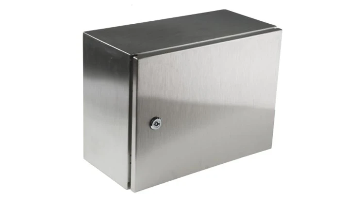 Szafka ścienna rozdzielcza, materiał: Stal nierdzewna typu 304, IP66, 400 x 300 x 200mm, RS PRO