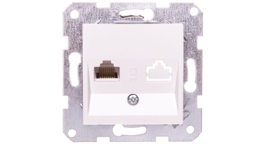 Karre Gniazdo Komputerowe 1xrj45 Kat. 5e, Kolor Biały / 90963632
