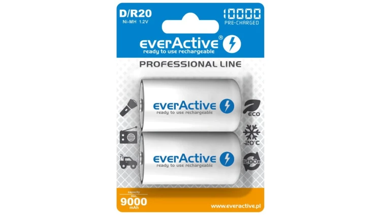 Zestaw akumulatorków everActive EVHRL20-10000 (10000mAh Ni-MH)