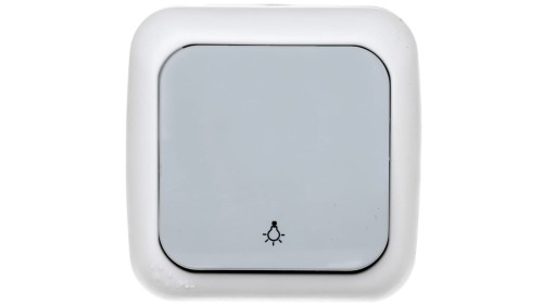 Palmiye Łącznik Zwierny Z Symbolem Światło, Kolor Szary / 90555503