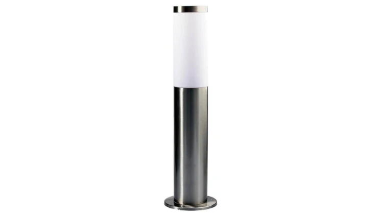 Lampa Ogrodowa LED Słupek E27 TUBA NISKA SATYNOWA 45cm