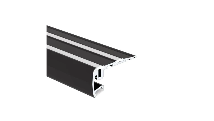Profil Led STEP 3m czarny czarny anodowany KLUŚ