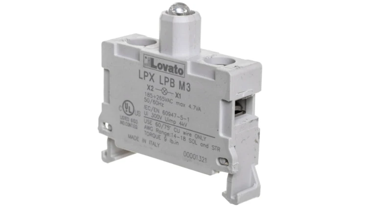 Oprawka z LED zielona 185-265V AC światło ciągłe LPXLPBM3