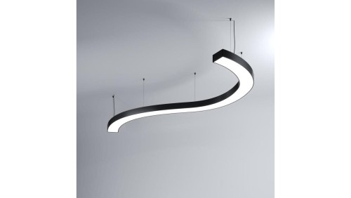 Oprawa MI-SNAKE-04, zwieszana, bez LED i zasilacza, IP20, czarny anodowany KLUŚ