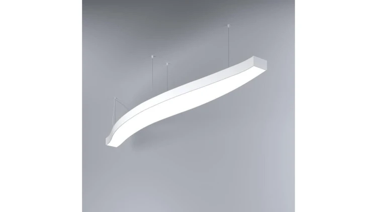 Oprawa MI-WAVE-02, zwieszana, bez LED i zasilacza, IP20, biały lakier mat KLUŚ