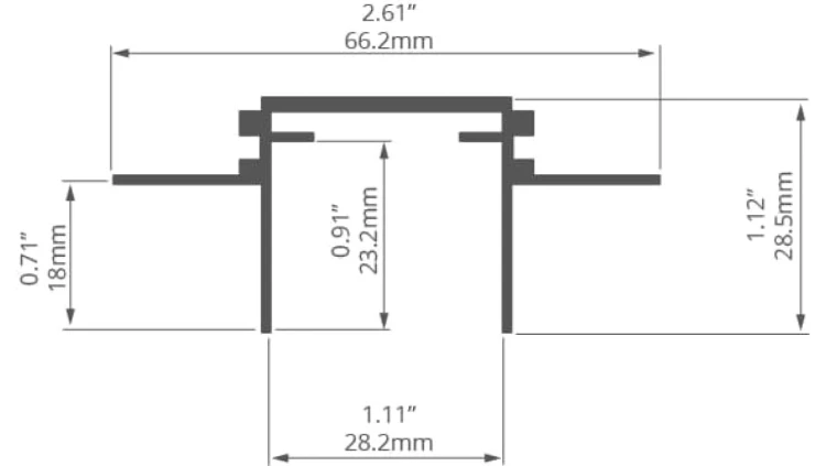 Profil led TEKUS-ZM 1m Kluś