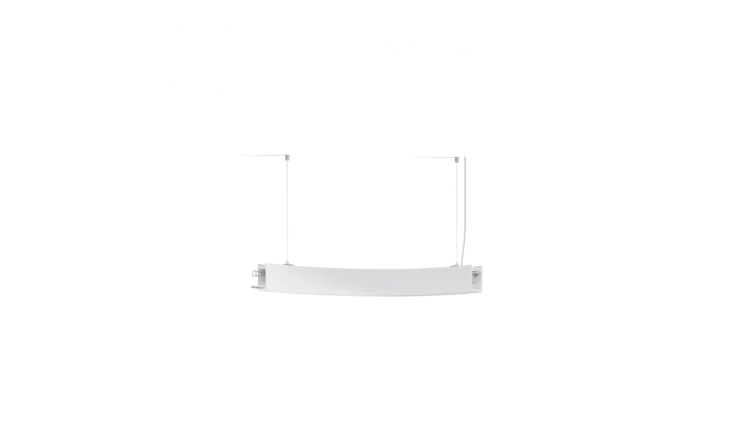 Oprawa Serpent 1/4 R500, ZW, down or upidown, klosz mleczny, bez LED, biały mat lakier KLUŚ