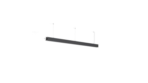Oprawa Serpent L=2m, ZW, down or upidown, klosz Mleczny, bez LED, czarny anodowany KLUŚ