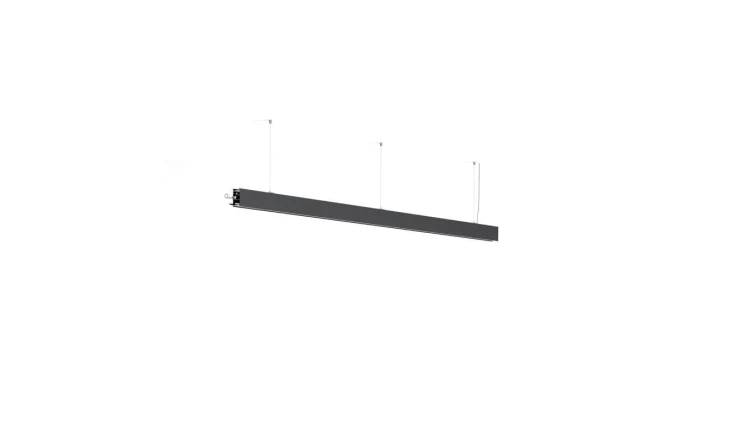 Oprawa Serpent L=2m, ZW, down or upidown, klosz Mleczny, bez LED, czarny anodowany KLUŚ