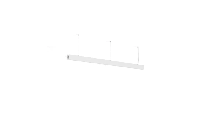 Oprawa Serpent L=2m, ZW, down or upidown, klosz Mleczny, bez LED, biały mat lakier KLUŚ