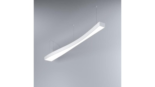 Oprawa MI-WAVE-03, zwieszana, bez LED i zasilacza, IP20, biały lakier mat KLUŚ