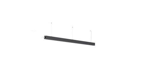 Oprawa Serpent L=2m, ZW, down or upidown, klosz Mikropryzma, bez LED, czarny anodowany KLUŚ
