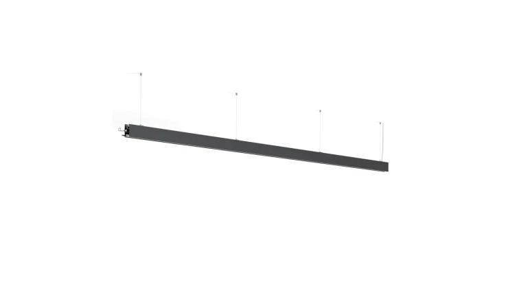 Oprawa Serpent L=3m, ZW, down or upidown, klosz Mikropryzma, bez LED, czarny anodowany KLUŚ