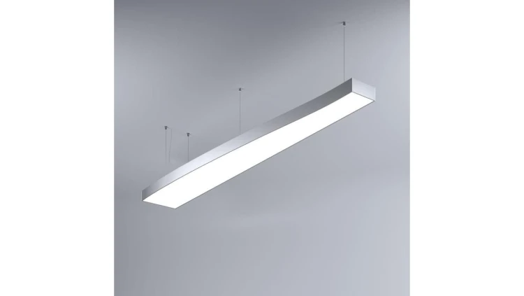 Oprawa MI-WAVE-01, zwieszana, bez LED i zasilacza, IP20, srebrny anodowany KLUŚ