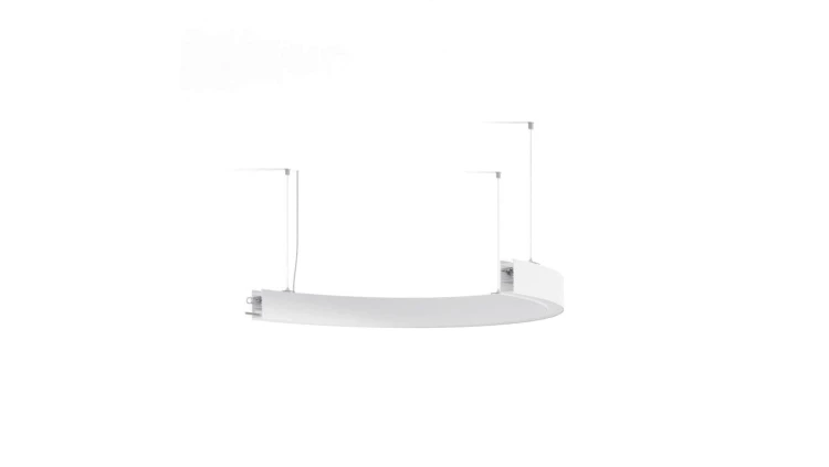 Oprawa Serpent 1/2 R500, ZW, down or upidown, klosz Mleczny, bez LED, biały mat lakier KLUŚ