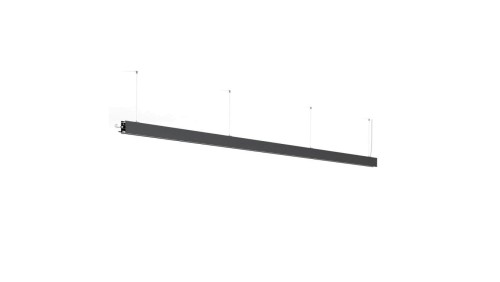 Oprawa Serpent L=3m, ZW, down or upidown, klosz Mleczny, bez LED, czarny anodowany KLUŚ