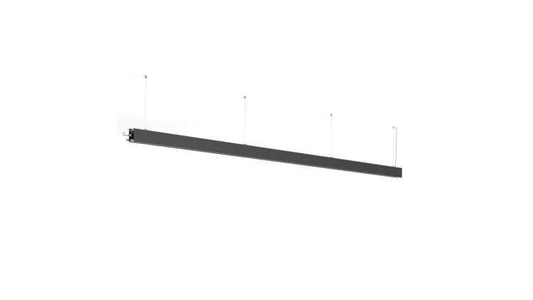 Oprawa Serpent L=3m, ZW, down or upidown, klosz Mleczny, bez LED, czarny anodowany KLUŚ
