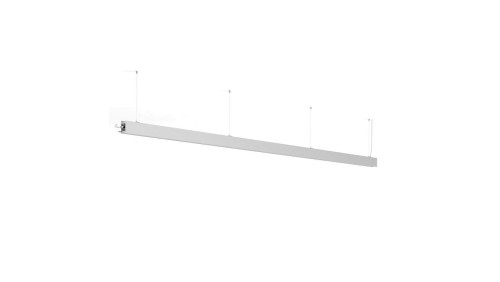 Oprawa Serpent L=3m, ZW, down or upidown, klosz Mleczny, bez LED, srebrny anodowany KLUŚ