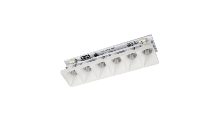 Optyka DOT-22 6xLED, CC 350mA, 6,2W, 3000K, 48deg, biały lakier mat KLUŚ