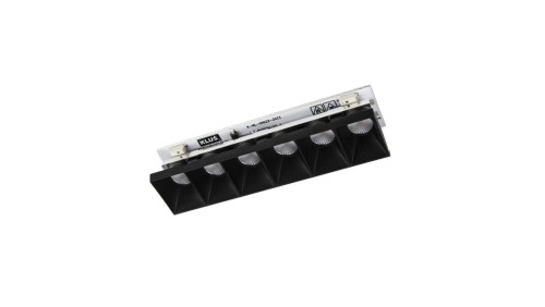 Optyka DOT-22 6xLED, CC 350mA, 6,2W, 3000K, 48deg, czarny lakier mat KLUŚ