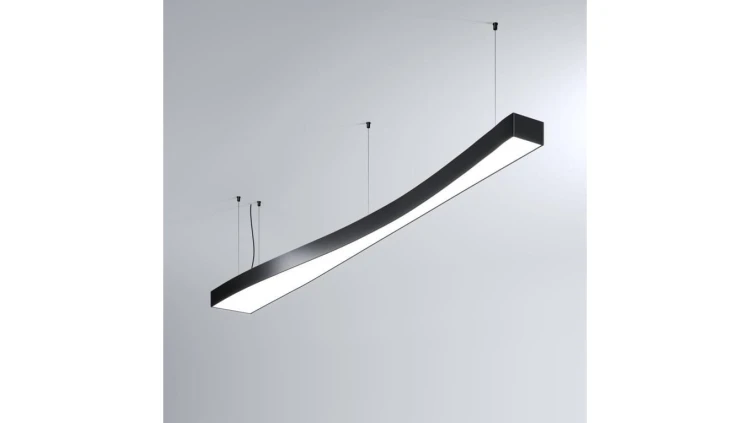 Oprawa MI-WAVE-03, zwieszana, bez LED i zasilacza, IP20, czarny anodowany KLUŚ