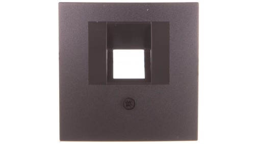 Berker/B.1/B.3/B.7 Glas Płytka czołowa pojedyncza do gniazda przyłączeniowego UAE antracyt 14071606