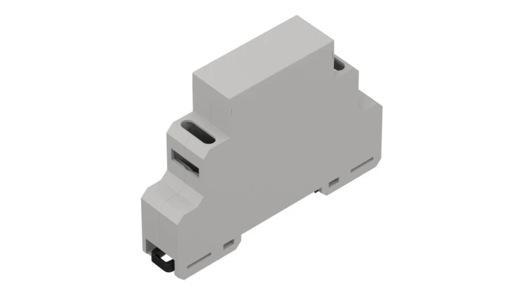 ZD1001J-B0 ABS V0 - Obudowa modułowa na szynę ZD1001-b0 jasna ABS V0
