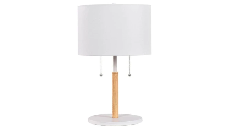 Lampa stołowa Fogo 2xE27 biała LP-0304/2T WH Light Prestige