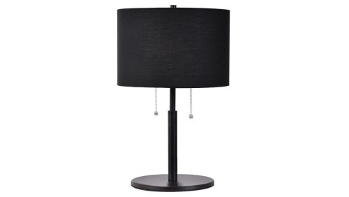 Lampa stołowa Fogo 2xE27 czarna LP-0304/2T BK Light Prestige