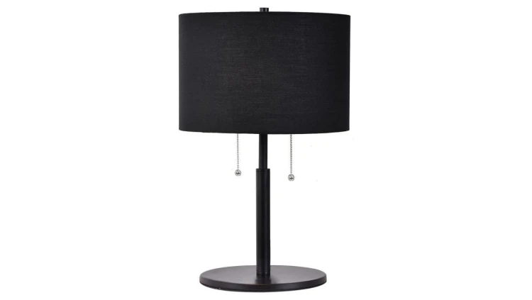 Lampa stołowa Fogo 2xE27 czarna LP-0304/2T BK Light Prestige