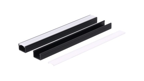Profil led PCV Line 16x11 2m czarny ML