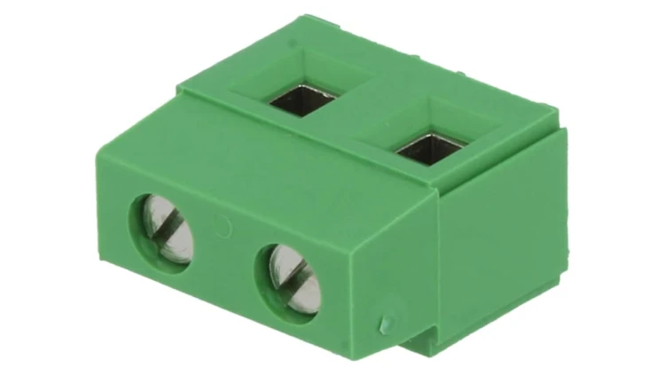 Listwa zaciskowa do druku kątowe 90 7,5mm tory 2 na PCB 282844-2
