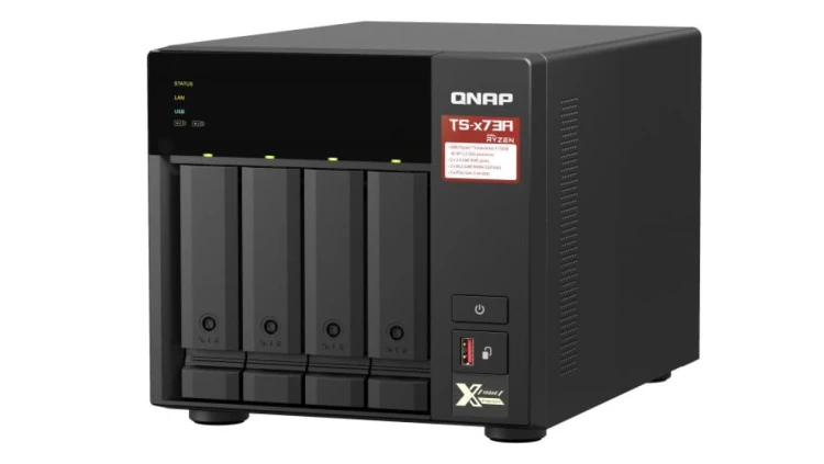 QNAP TS-473A-8G 4-zatokowy serwer NAS, AMD Ryzen, 8GB RAM, 2x 2,5GbE RJ-45, Tower