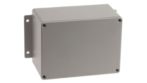 Obudowa ekranowana Szary z kołnierzem IP66 Neopren, 168.7 x 101.6 x 76.5mm, RS PRO