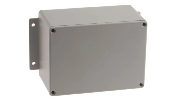 Obudowa ekranowana Szary z kołnierzem IP66 Neopren, 168.7 x 101.6 x 76.5mm, RS PRO