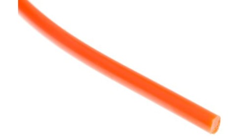 Zaokrąglony pas poliuretanowy, Pomarańczowy, śr.: 5mm, dł. 5m, obc.: 1.09kg
