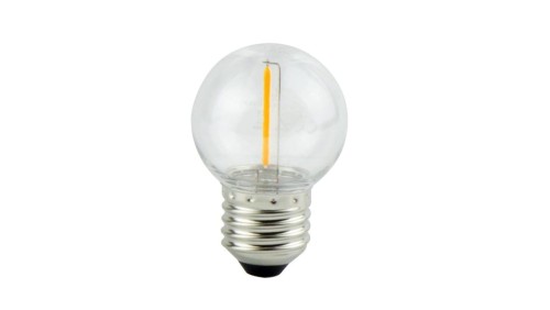 LEDOM żarówka E27 1W 2700K barwa ciepła 50lm 220-240V ozdobna FILAMENT G45