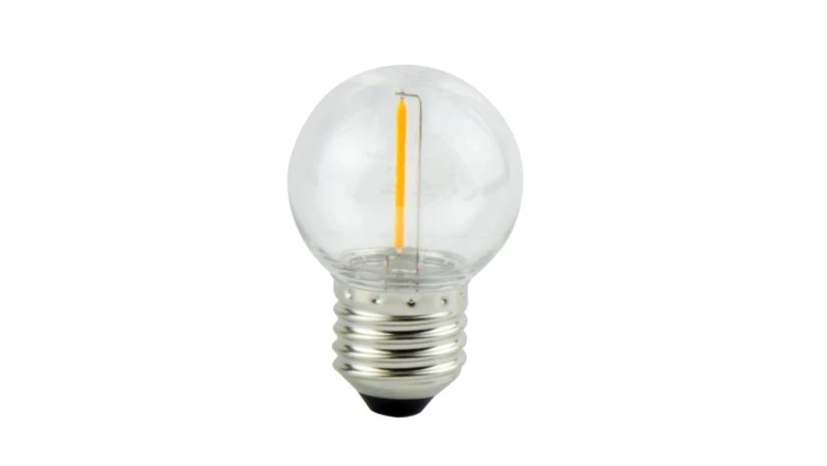 LEDOM żarówka E27 1W 2700K barwa ciepła 50lm 220-240V ozdobna FILAMENT G45