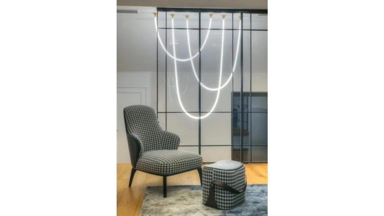 Lampa wisząca Rope Light 2M biały/złoty LP-642/2M Light Prestige