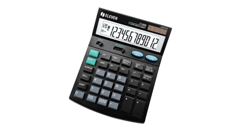 ELEVEN kalkulator biurowy CT666N czarny