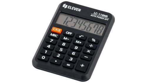 ELEVEN Kalkulator kieszonkowy LC110NR czarny