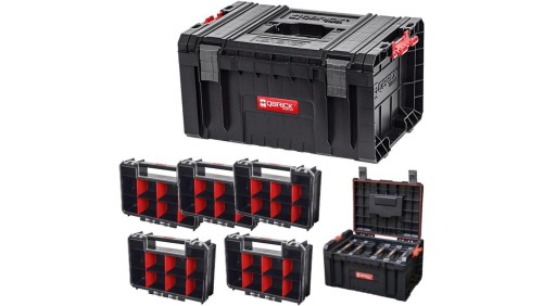 Skrzynka narzędziowa PRO TOOLBOX + 5 x Organizer TWO MULTI 257x181x65mm QBRICK SYSTEM