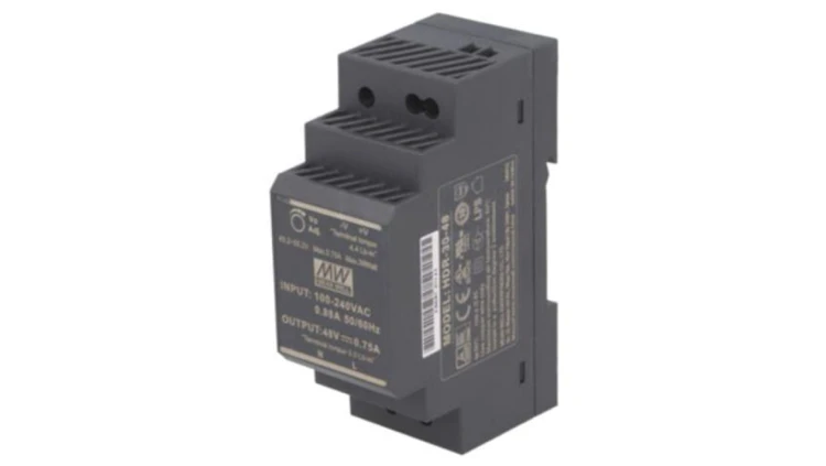 Zasilacz impulsowy, na szynę DIN, 36W, 48VDC, 0,75A, 85÷264VAC HDR-30-48