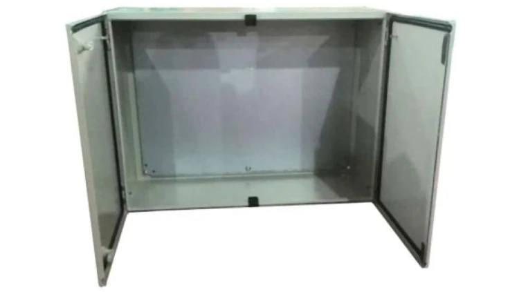 Szafka ścienna rozdzielcza RAL 7032, materiał: Stal, IP66, 1200 x 600 x 250mm, RS PRO