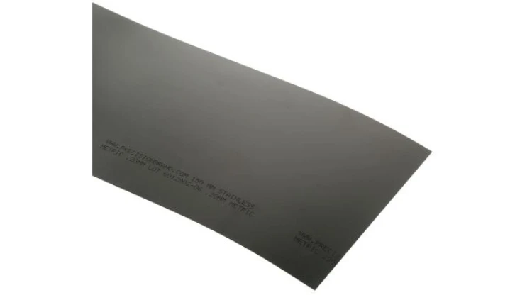 Podkładka regulacyjna ze stali, Czerwony, 1.25m x 150mm x 0.2mm