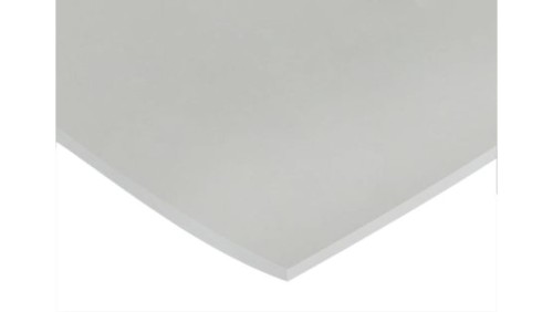 Arkusz z gąbki gumowej, Biały, 1.25g/cm³, 600mm x 600mm x 1.5mm, RS PRO