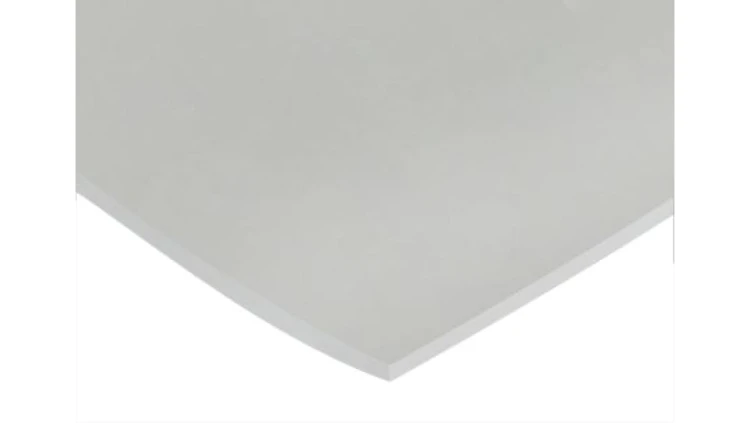 Arkusz z gąbki gumowej, Biały, 1.25g/cm³, 600mm x 600mm x 1.5mm, RS PRO