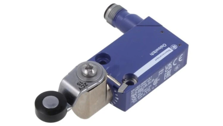 Wyłącznik krańcowy, dźwignia R 34.4mm. rolka z tworzywa Ø16mm XCMD2115M12